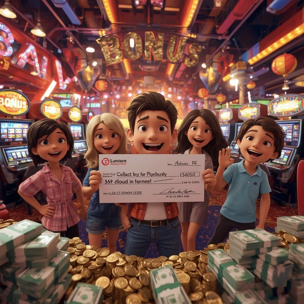 bonus dans les mains de l'homme au Casino Disco
