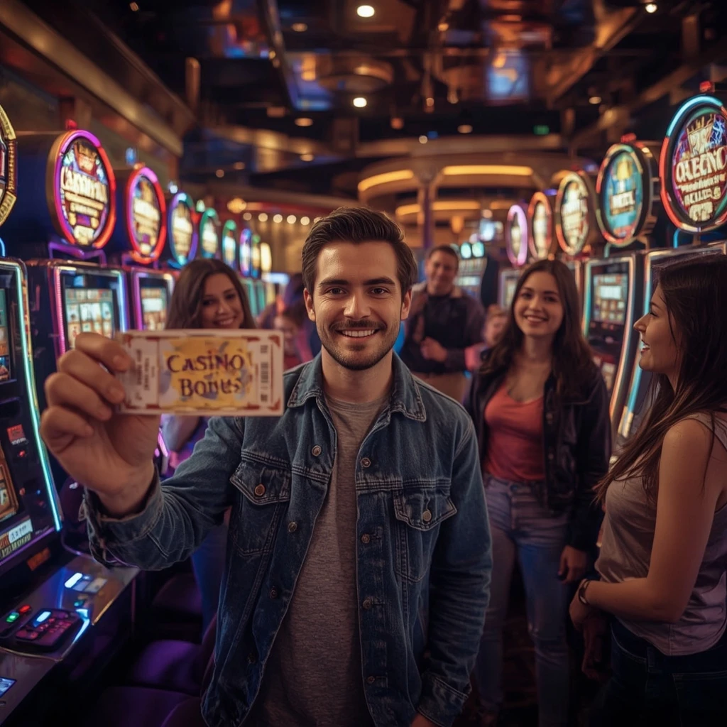 une personne avec un bonus CASINO DISCO