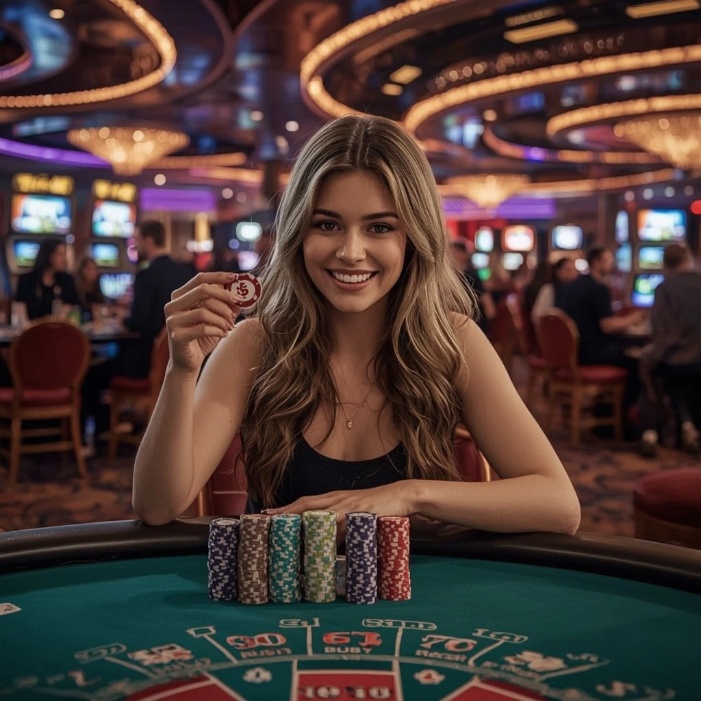 bonus dans les mains dâun homme au Casino Disco